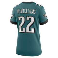 Mac McWilliams Philadelphia Eagles Women's Team Game Jersey - Midnight Green outlet