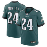 Andrew Mukuba Philadelphia Eagles Team Game Jersey - Midnight Green for sale
