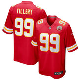 Jerry Tillery Kansas City Chiefs Team Game Jersey - Red cheap