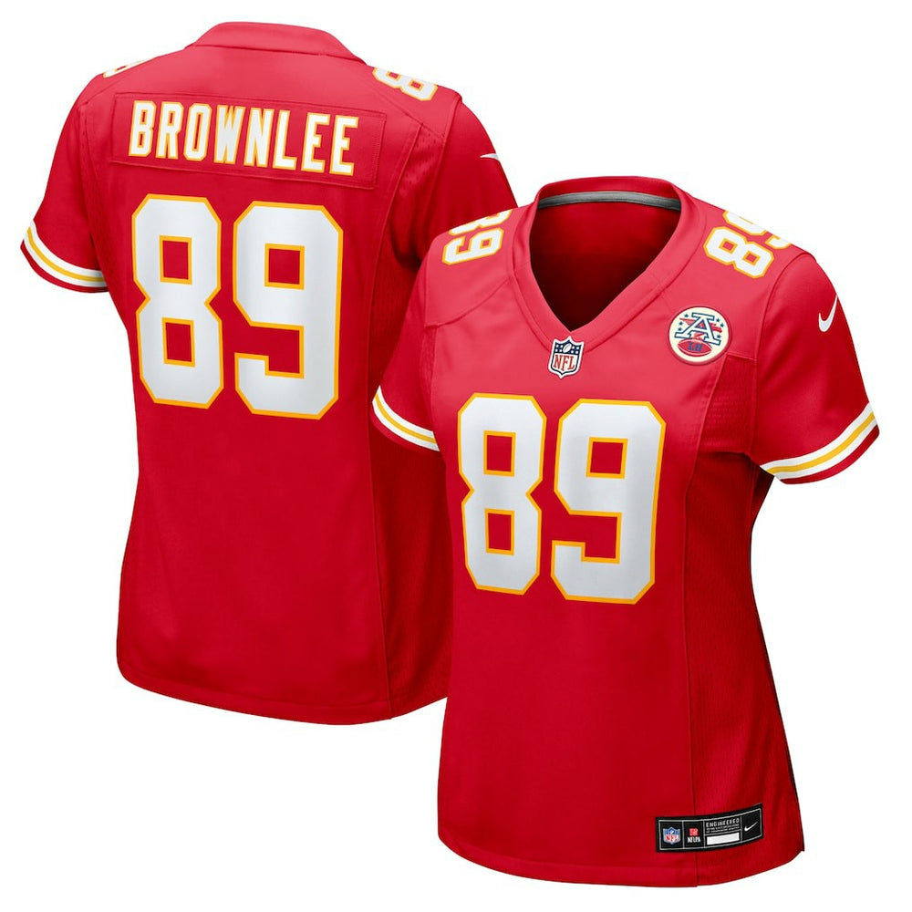 Jason Brownlee Kansas City Chiefs Women's Team Game Jersey - Red for sale