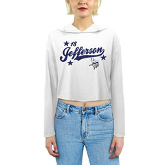 Justin Jefferson Minnesota Vikings Majestic Threads Women's Glitter Wordmark Hoodie - White cheap