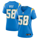 Marlowe Wax Los Angeles Chargers Women's Team Game Jersey - Powder Blue for sale