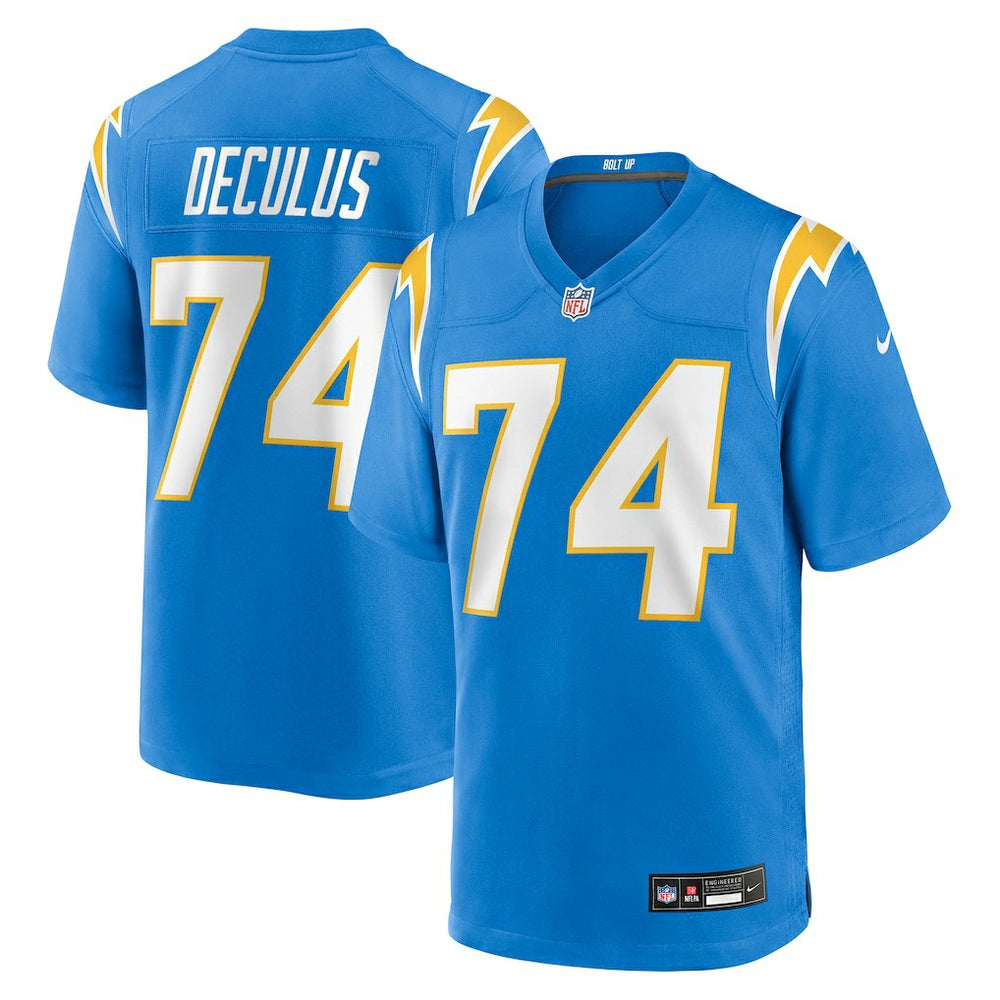 Austin Deculus Los Angeles Chargers Team Game Jersey - Powder Blue cheap