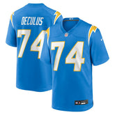 Austin Deculus Los Angeles Chargers Team Game Jersey - Powder Blue cheap