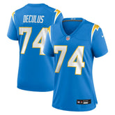 Austin Deculus Los Angeles Chargers Women's Team Game Jersey - Powder Blue sale