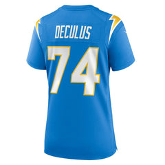 Austin Deculus Los Angeles Chargers Women's Team Game Jersey - Powder Blue sale