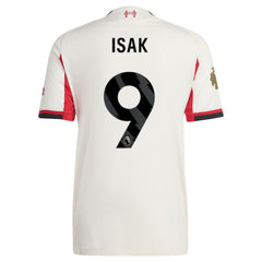 Alexander Isak Liverpool 2025/26 Away Player Jersey - White outlet