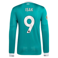 Alexander Isak Liverpool 2025/26 Third Long Sleeve Player Jersey - Green sale