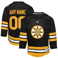 Boston Bruins Youth Home Custom Replica Jersey - Black Jerseys