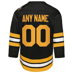 Boston Bruins Youth Home Custom Replica Jersey - Black Jerseys