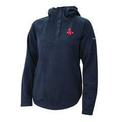 Boston Red Sox Women's Half-Snap Pullover Hoodie Navy