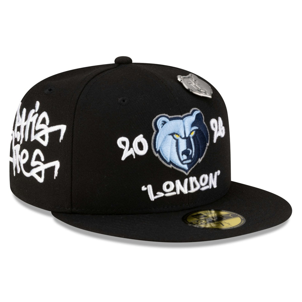Memphis Grizzlies 2026 NBA Global Games London 59FIFTY Fitted Hat - Black shop