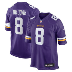 Jeff Okudah Minnesota Vikings Team Game Jersey - Purple for sale