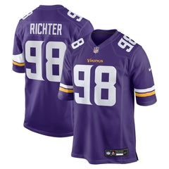 Bo Richter Minnesota Vikings Team Game Jersey - Purple sale