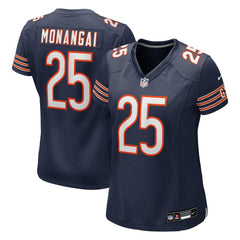 Kyle Monangai Chicago Bears Women's Team Game Jersey - Navy on sale