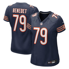 Theo Benedet Chicago Bears Women's Team Game Jersey - Navy for sale