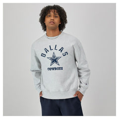 Dallas Cowboys Champion Reverse Weave Fleece Sweatshirt - Heather Gray for sale
