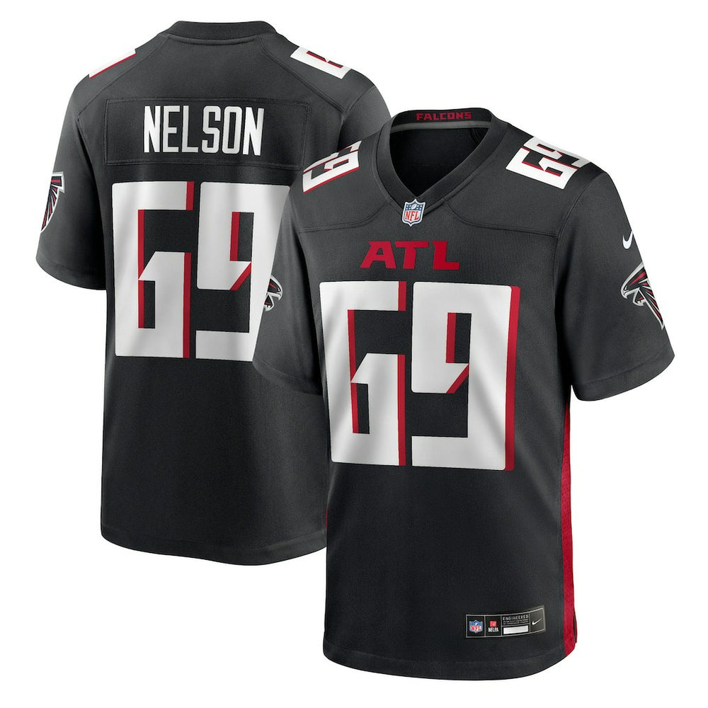 Jack Nelson Atlanta Falcons Team Game Jersey - Black discount