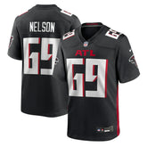Jack Nelson Atlanta Falcons Team Game Jersey - Black discount