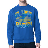 St. Louis Blues Starter Team Grit Graphic Fleece Pullover Sweatshirt - Blue Sweatshirts
