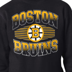 Boston Bruins Starter Team Grit Graphic Fleece Pullover Sweatshirt - Black Sweatshirts