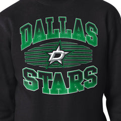 Dallas Stars Starter Team Grit Graphic Fleece Pullover Sweatshirt - Black Sweatshirts