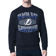 Tampa Bay Lightning Starter Team Grit Graphic Fleece Pullover Sweatshirt - Navy Sweatshirts