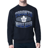Toronto Maple Leafs Starter Team Grit Graphic Fleece Pullover Sweatshirt - Navy Sweatshirts