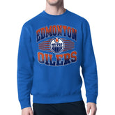 Edmonton Oilers Starter Team Grit Graphic Fleece Pullover Sweatshirt - Royal Sweatshirts