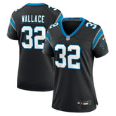 Trevin Wallace Carolina Panthers Women's Team Game Jersey - Black for sale