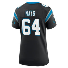 Cade Mays Carolina Panthers Women's Team Game Jersey - Black outlet