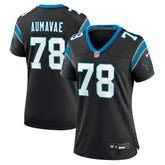 Popo Aumavae Carolina Panthers Women's Team Game Jersey - Black on sale
