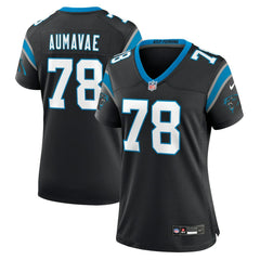 Popo Aumavae Carolina Panthers Women's Team Game Jersey - Black on sale