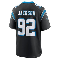Cam Jackson Carolina Panthers Team Game Jersey - Black for sale