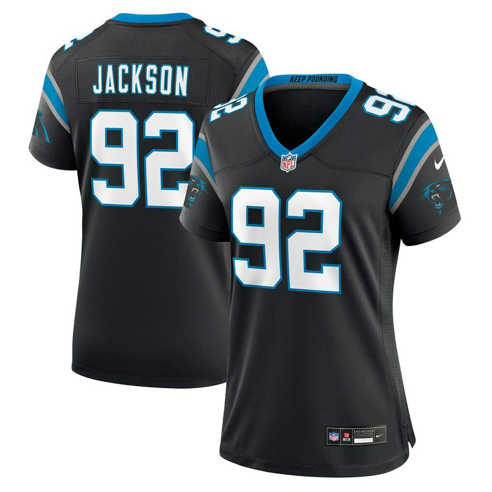 Cam Jackson Carolina Panthers Women's Team Game Jersey - Black discount