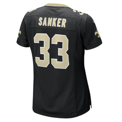 Jonas Sanker New Orleans Saints Women's Team Game Jersey - Black outlet