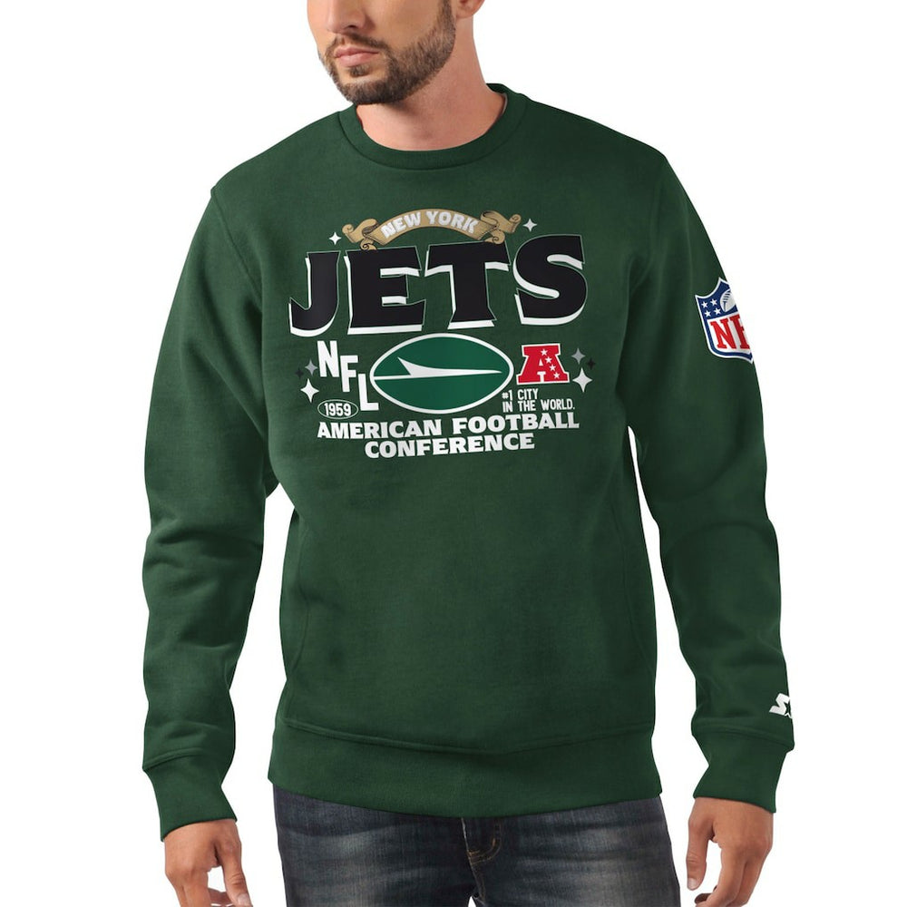 New York Jets Starter AFC Classic Fleece Sweatshirt - Green on sale