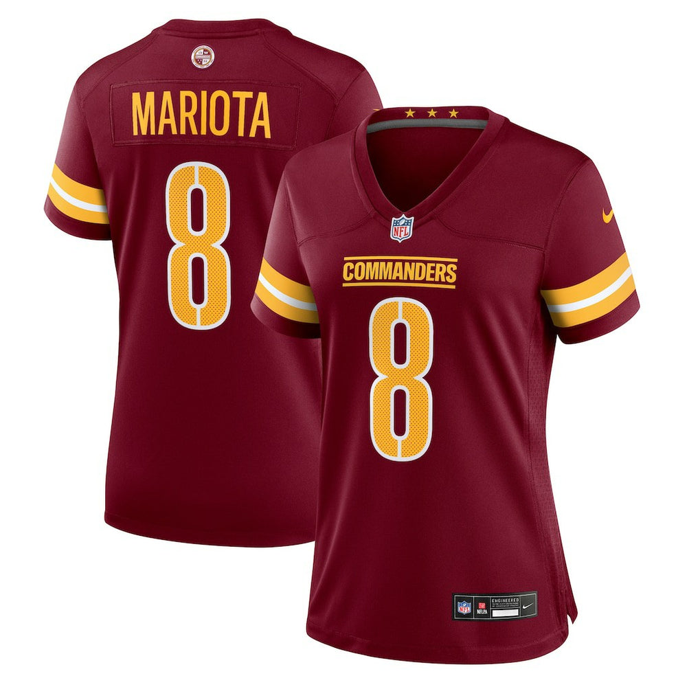 Marcus Mariota Washington Commanders Women's Team Game Jersey - Burgundy for sale