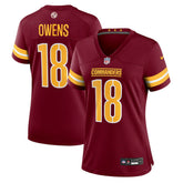 Tyler Owens Washington Commanders Women's Team Game Jersey - Burgundy outlet