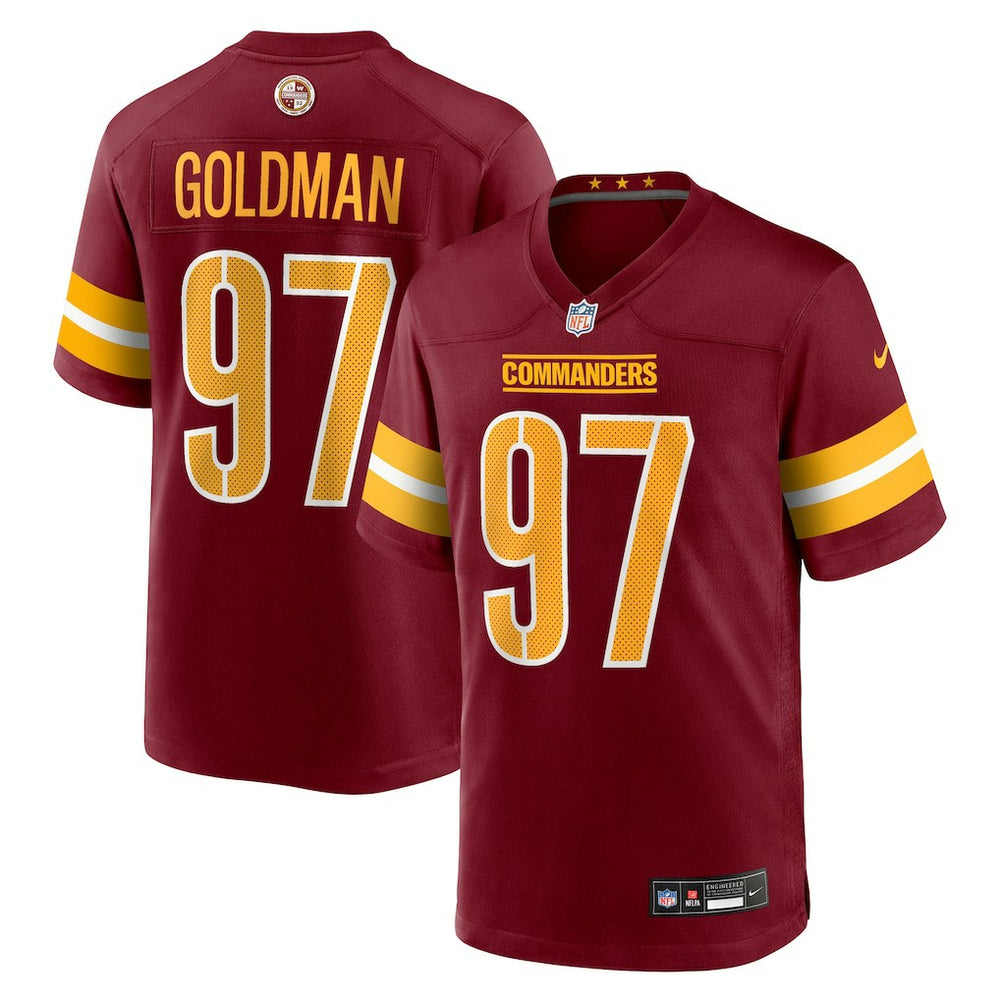 Eddie Goldman Washington Commanders Team Game Jersey - Burgundy cheap