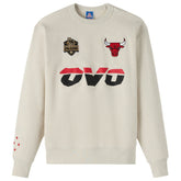 Chicago Bulls OVO x NBA Fleece Sweatshirt - Natural cheap