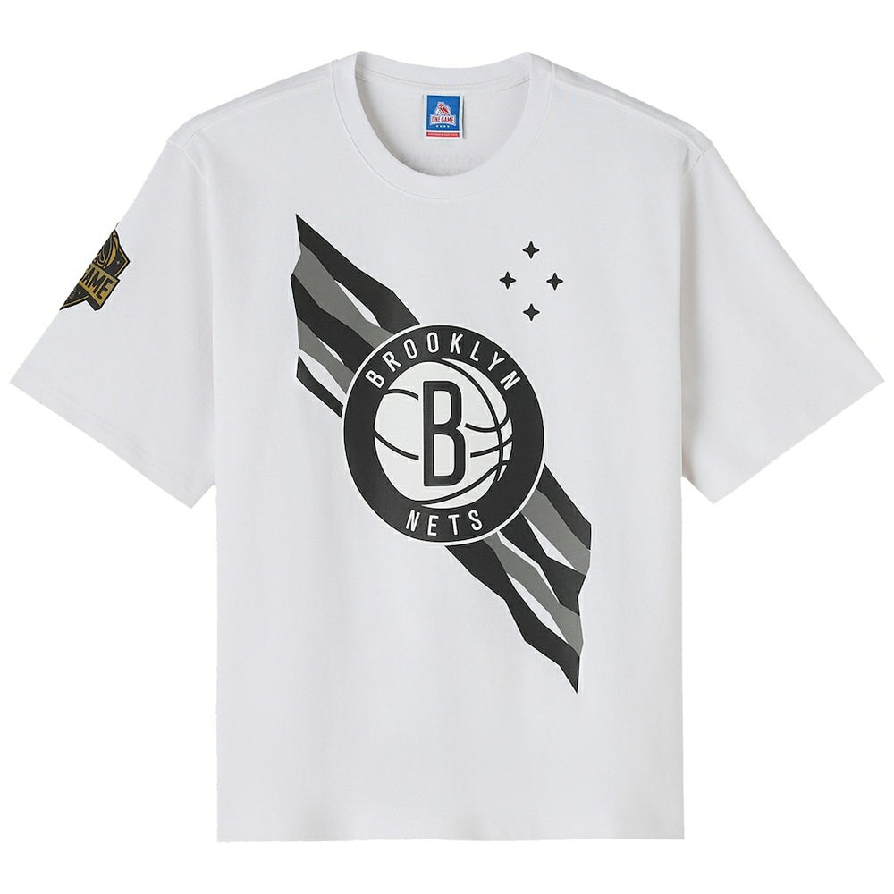 Brooklyn Nets OVO x NBA Heavyweight T-Shirt - White cheap