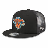 New York Knicks Core Logo Meshback 9FIFTY Snapback Hat - Black on sale