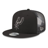 San Antonio Spurs Core Logo Meshback 9FIFTY Snapback Hat - Black for sale