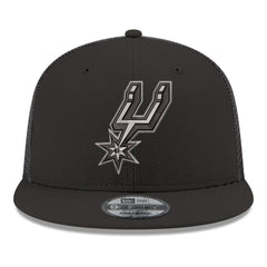 San Antonio Spurs Core Logo Meshback 9FIFTY Snapback Hat - Black for sale