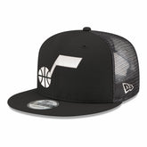 Utah Jazz Core Logo Meshback 9FIFTY Snapback Hat - Black cheap