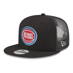 Detroit Pistons Core Logo Meshback 9FIFTY Snapback Hat sale - Black on sale
