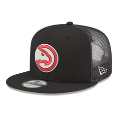 Atlanta Hawks Core Logo Meshback 9FIFTY Snapback Hat - Black sale