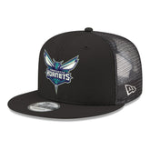 Charlotte Hornets Core Logo Meshback 9FIFTY Snapback Hat - Black sale