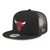 Chicago Bulls Core Logo Meshback 9FIFTY Snapback Hat - Black shop